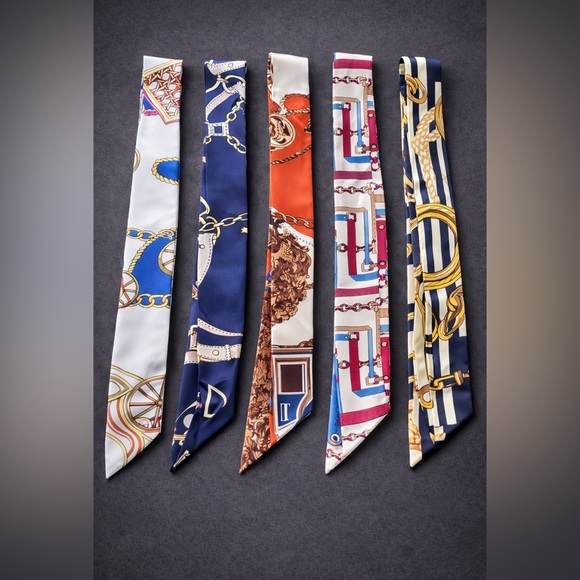 Accessories - Bag Scarves Satin Purse Bows - Set of 5